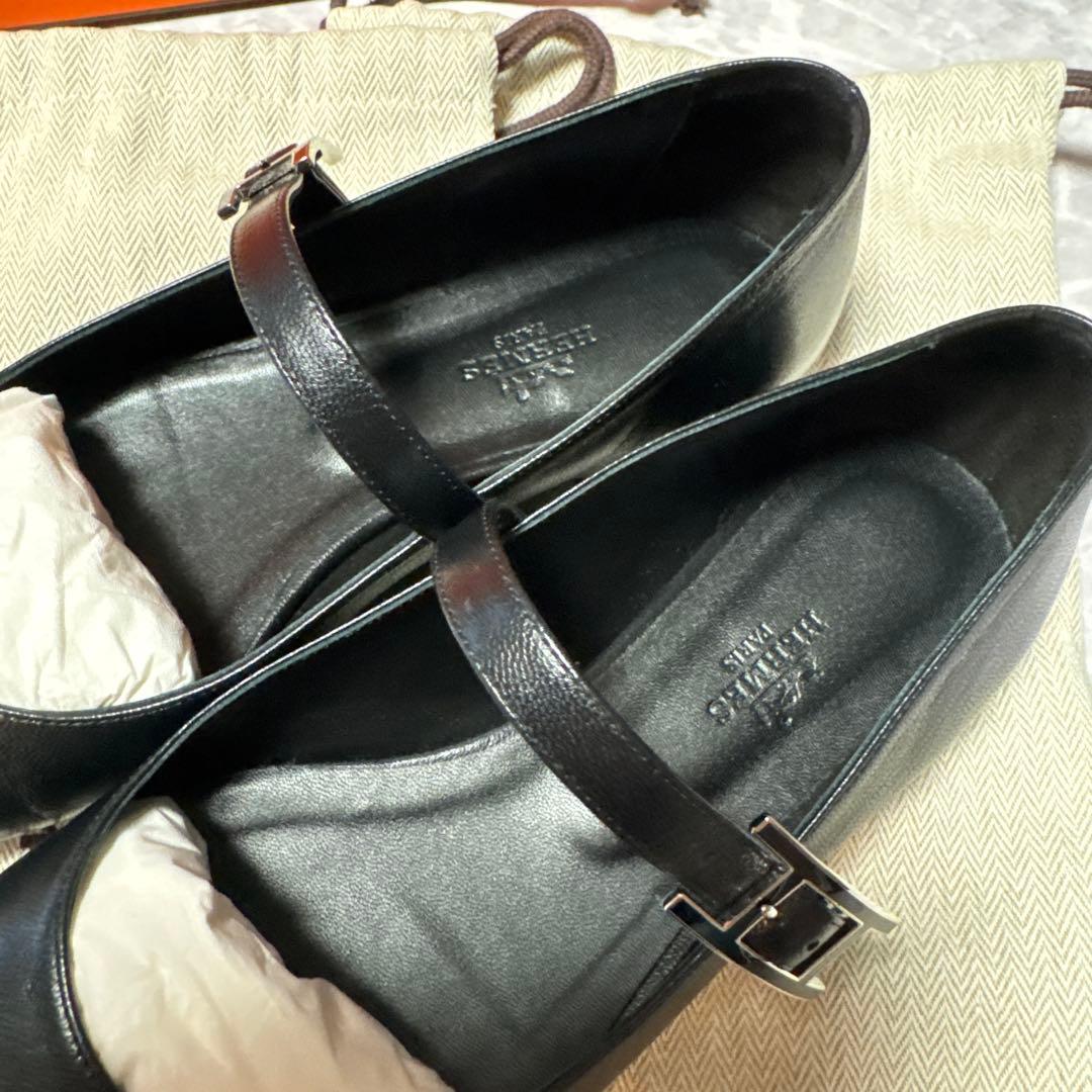 HERMES エルメス ジェーン バレエシューズ フラットシューズ　size37