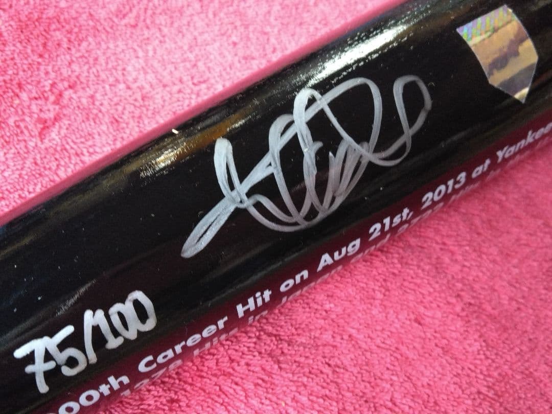 【オマケ】付き　イチローさん直筆サイン入り日米通算4000本安打記念バット