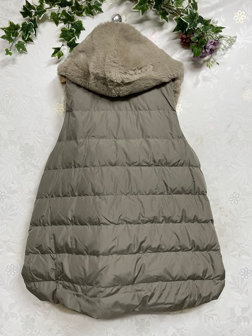 233新品koibitomisaki　エコファーたっぷり♪ダウン切り替えベスト