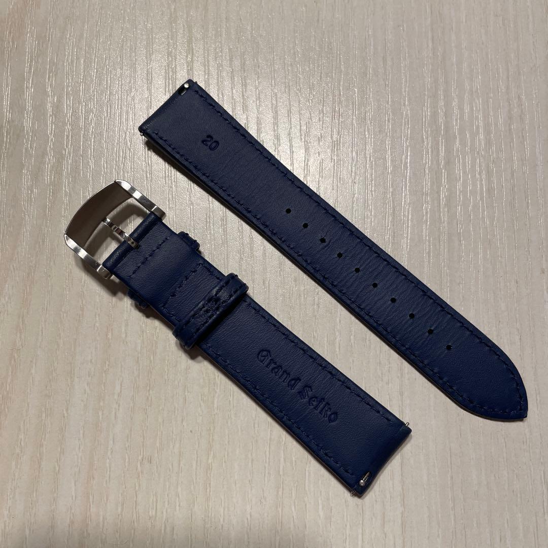 非売品　グランドセイコー　レザーベルト(ネイビー) 20mm
