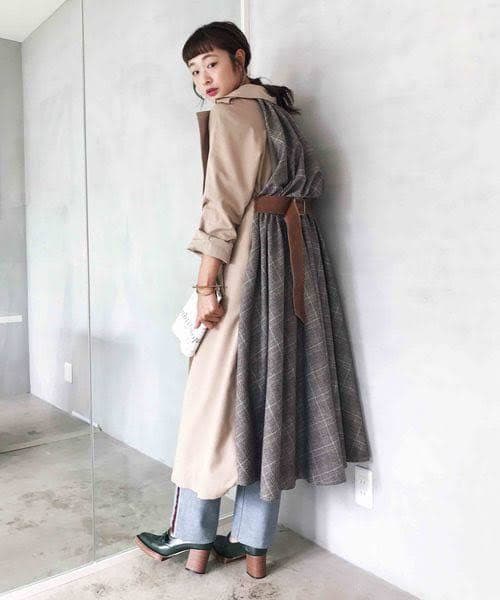 ジャケット・アウター ameri vintage BALLOON CHECK GATHER JK