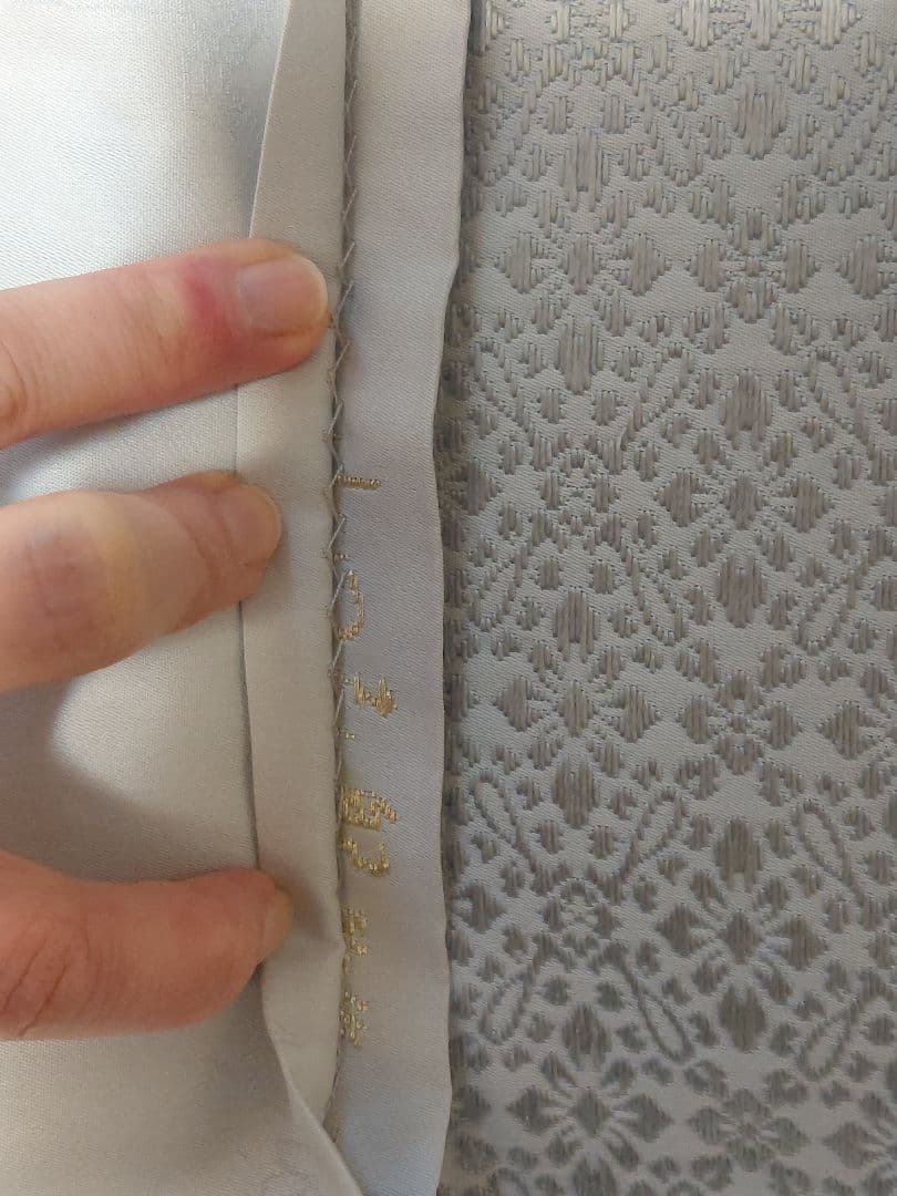 た*マ様 お太鼓の皺無しです　皇室御用達　山口美術織物　山口弘躬　小葵地葡萄鏡文