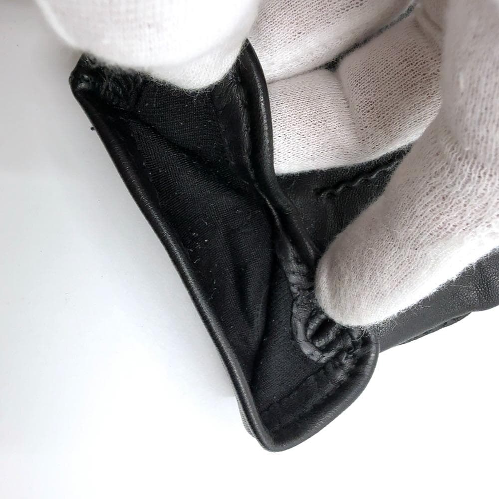 ◇エルメス◇ラムスキン/セリエ/手袋/ブランド/ブラック