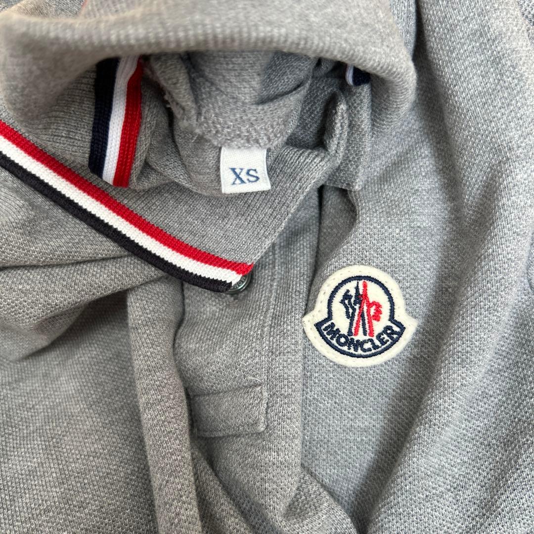 モンクレール ワンポイント ワッペン刺繍ロゴ ポロシャツ XS