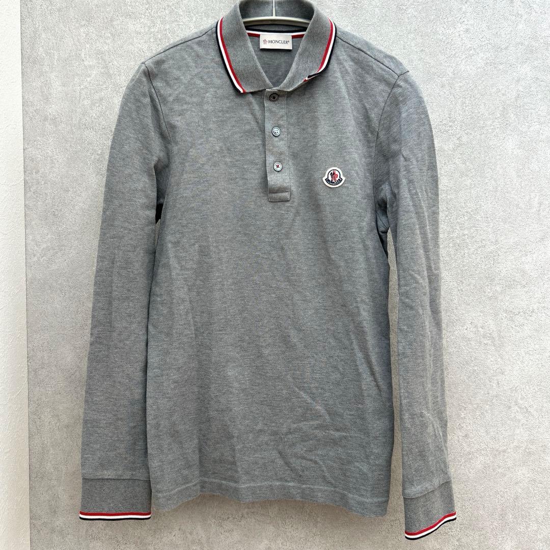モンクレール ワンポイント ワッペン刺繍ロゴ ポロシャツ XS