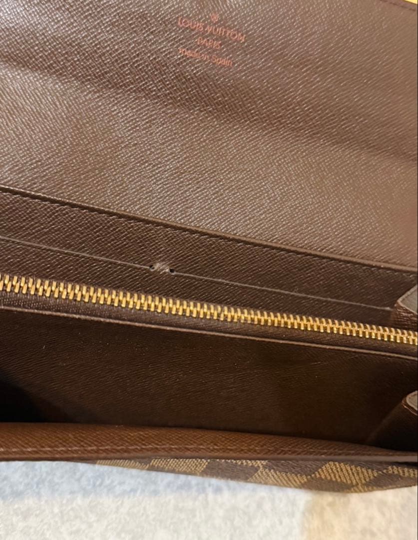 ルイヴィトン ポルトフォイユサラ ダミエ ブラウン 正規品