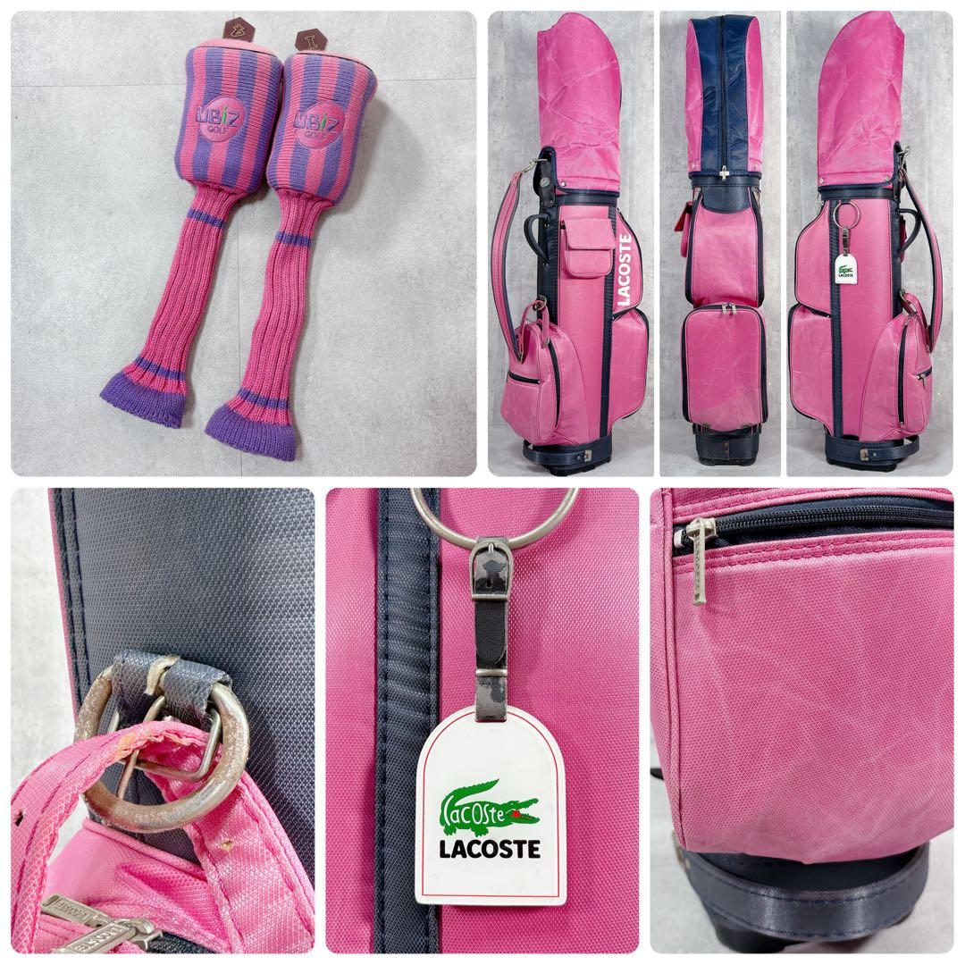 V761 レディース ゴルフ クラブセット ラコステ ピンク キャディバッグ