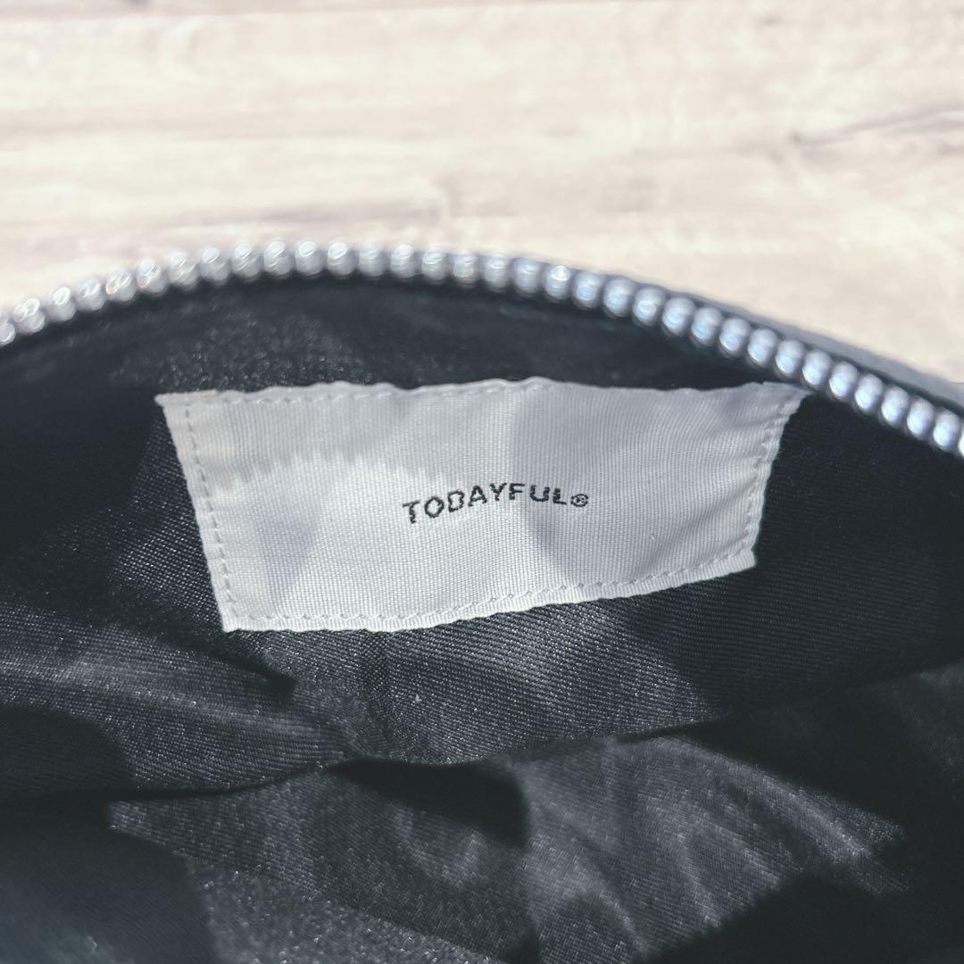 【美品・本革】todayful レザーラップバック 黒 ミニバック ハンドバック