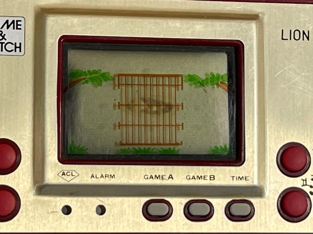 ゲームウォッチ　ライオン　レアゲーム　レトロ　任天堂　当時物　昭和