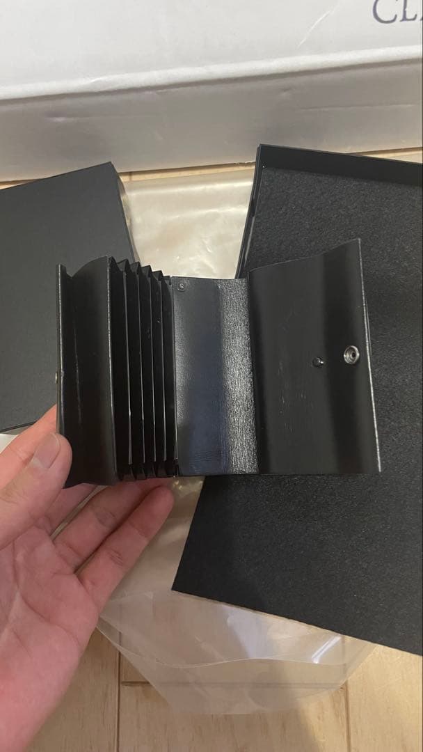 CLAUSTRUM ブラック 三つ折り財布