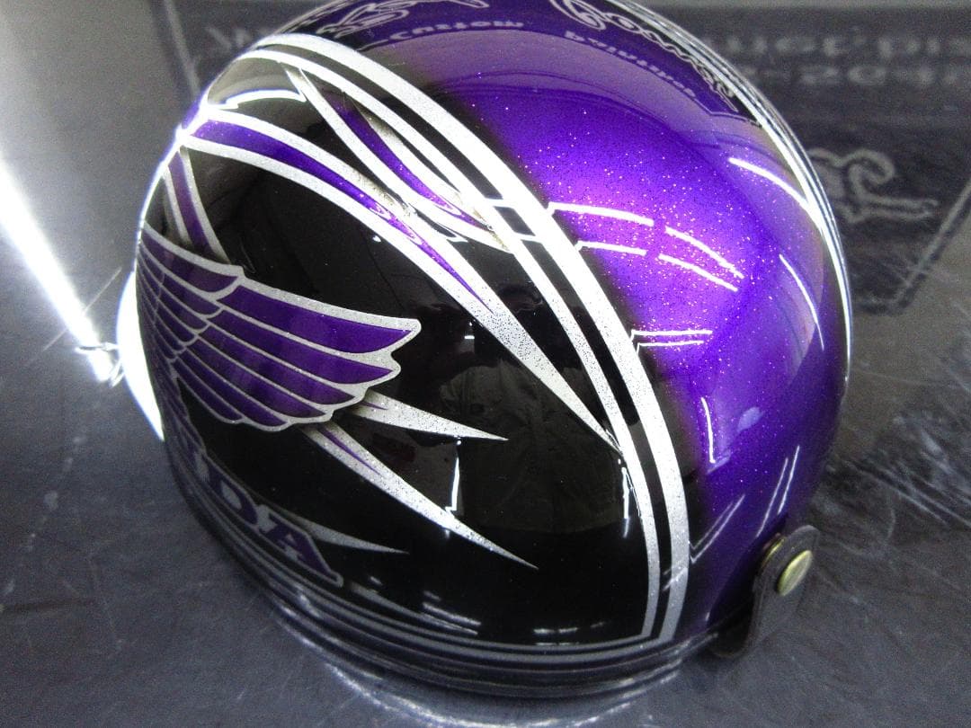 送料込カスタムコルク半　ホンダ　ファイヤー　紫黒ラメ　最安値088