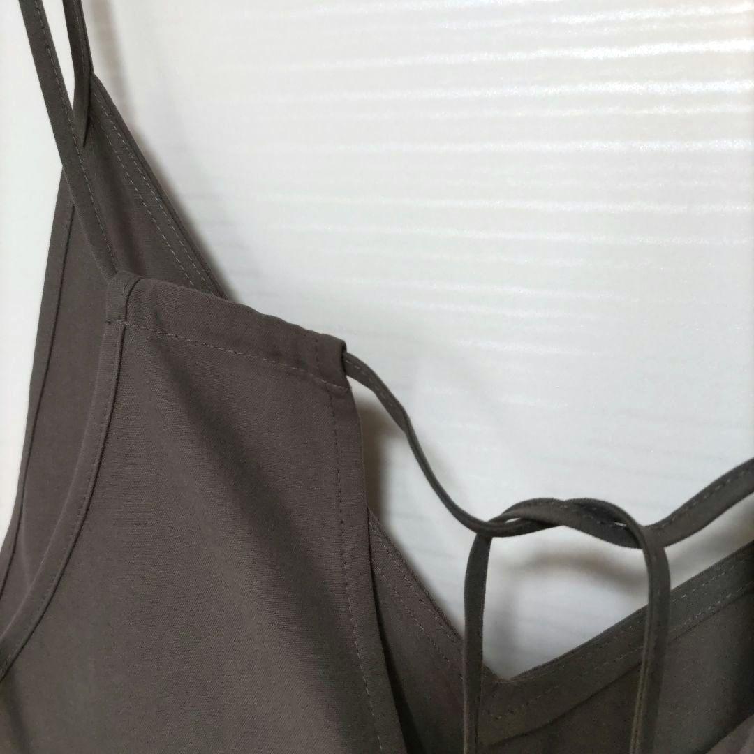 ドレスハーセルフ　サロペット/シルクコットン　未使用　ブラウン