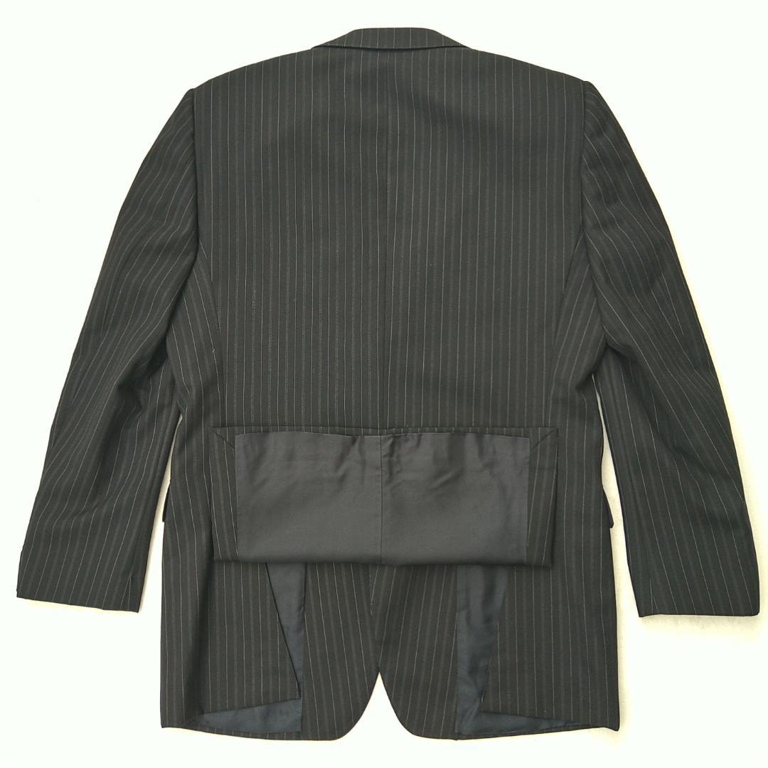 【極美品 希少】GUCCI セットアップ スーツ 黒 ストライプ L メンズ