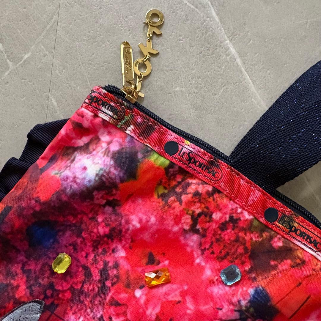 極美品　レスポートサック 蜷川実花 限定コラボ トートバッグ 花柄 蝶々 刺繍