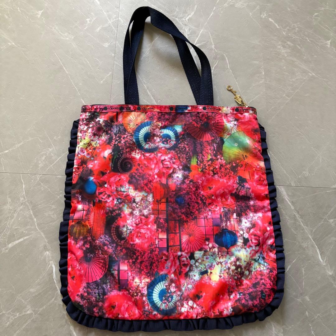 極美品　レスポートサック 蜷川実花 限定コラボ トートバッグ 花柄 蝶々 刺繍