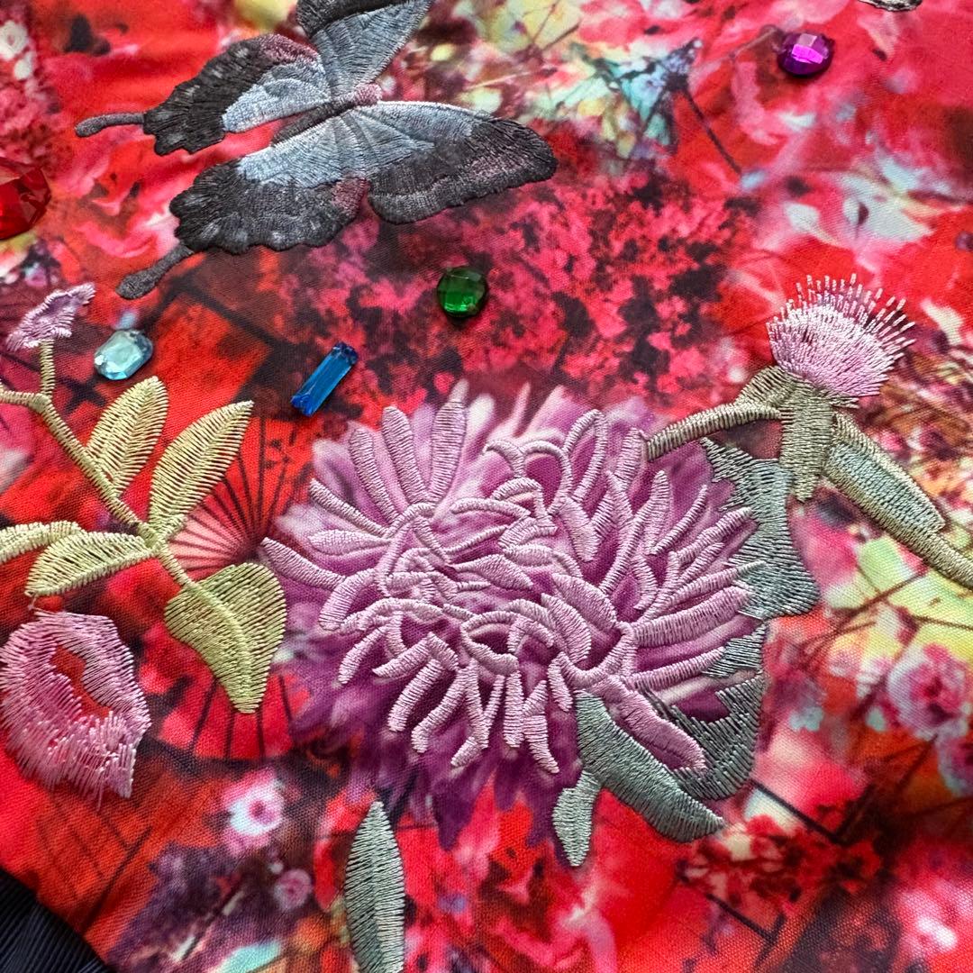 極美品　レスポートサック 蜷川実花 限定コラボ トートバッグ 花柄 蝶々 刺繍