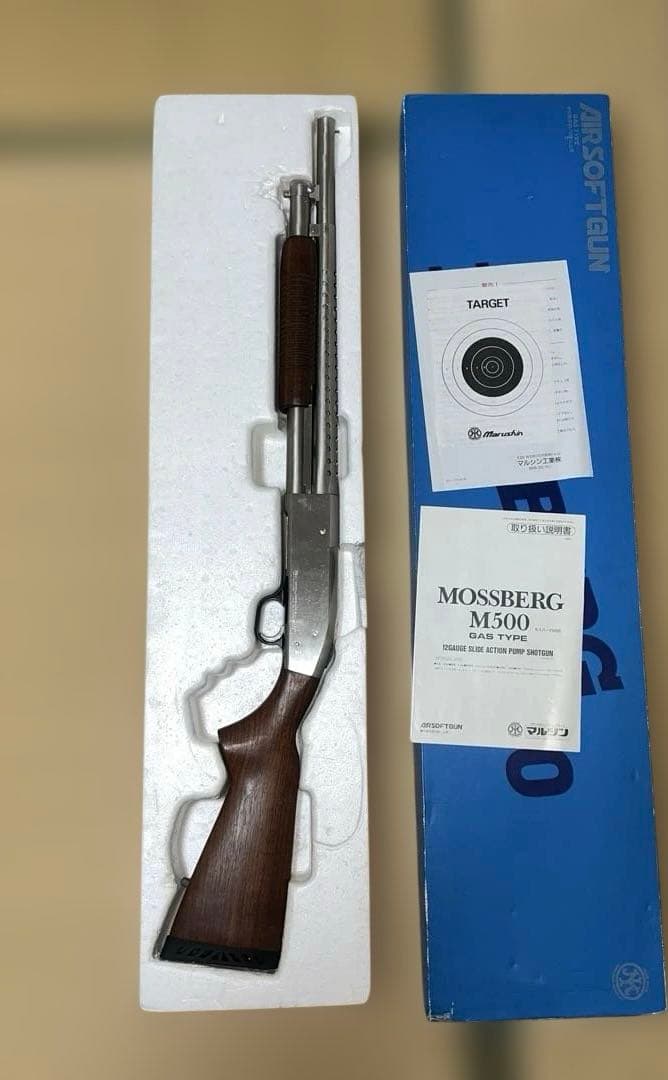 マルシン　m500 モスバーグ　ガス　ショットガン 限定木製　6mm