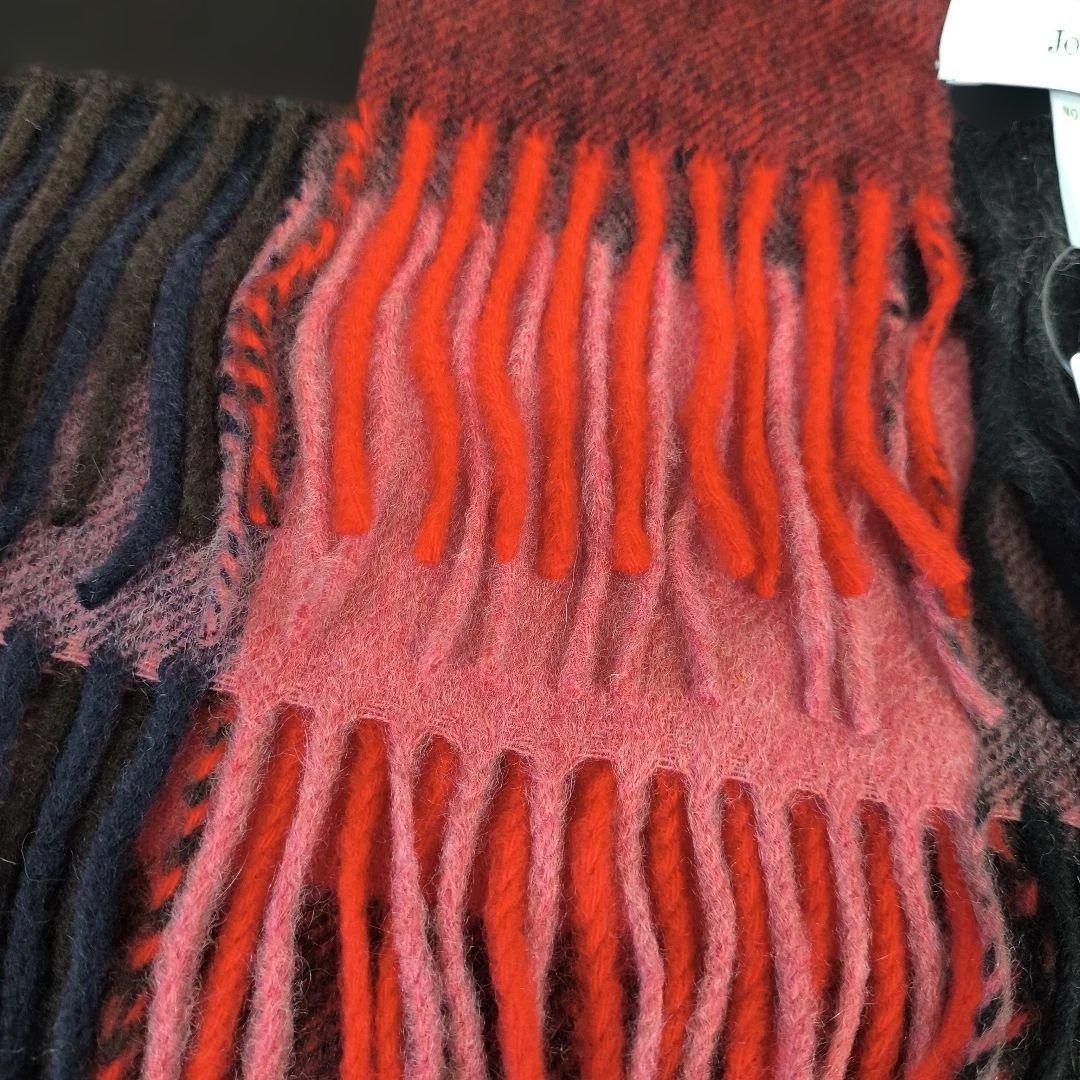 OLD ENGLAND チェック柄ウールマフラー