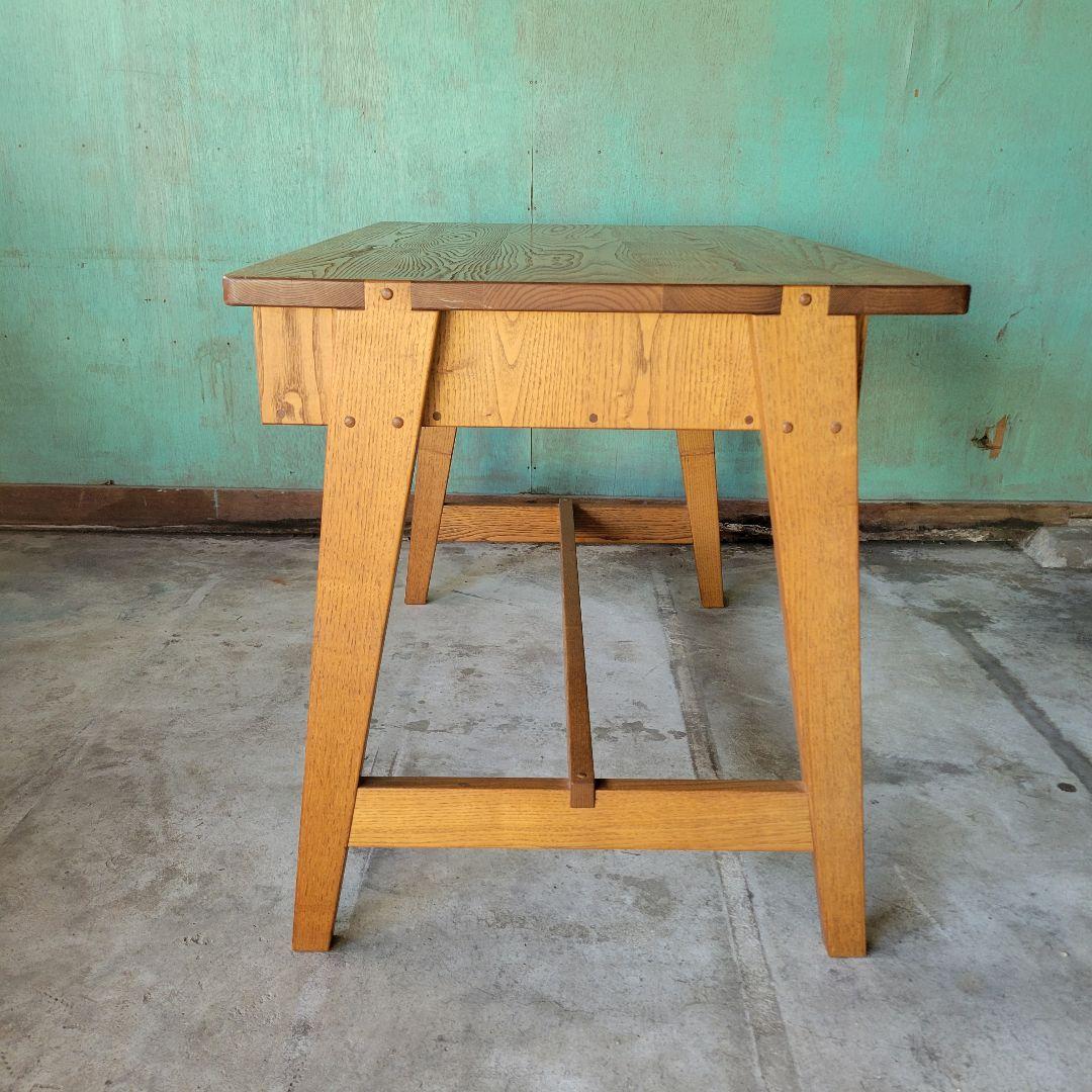 レトロ　ヴィンテージ　木製無垢材　平机 古家具 学習机