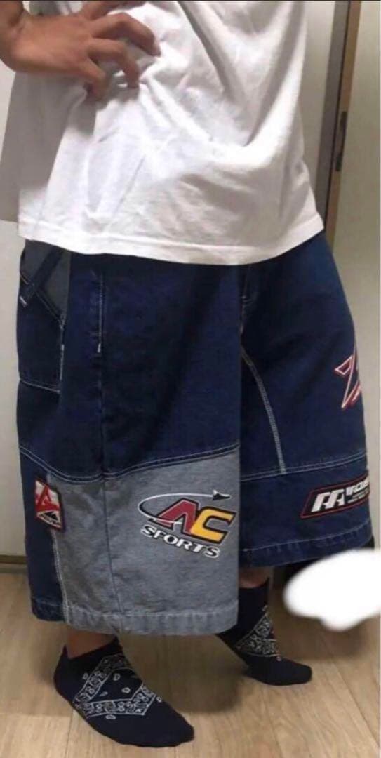 bboy 極太 ACUSA バギー ハーフ デニム ショーツ SEAN JOHN