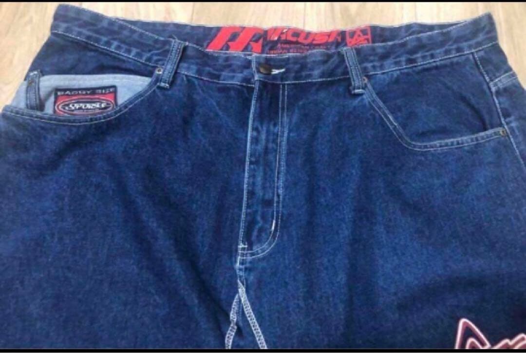 bboy 極太 ACUSA バギー ハーフ デニム ショーツ SEAN JOHN