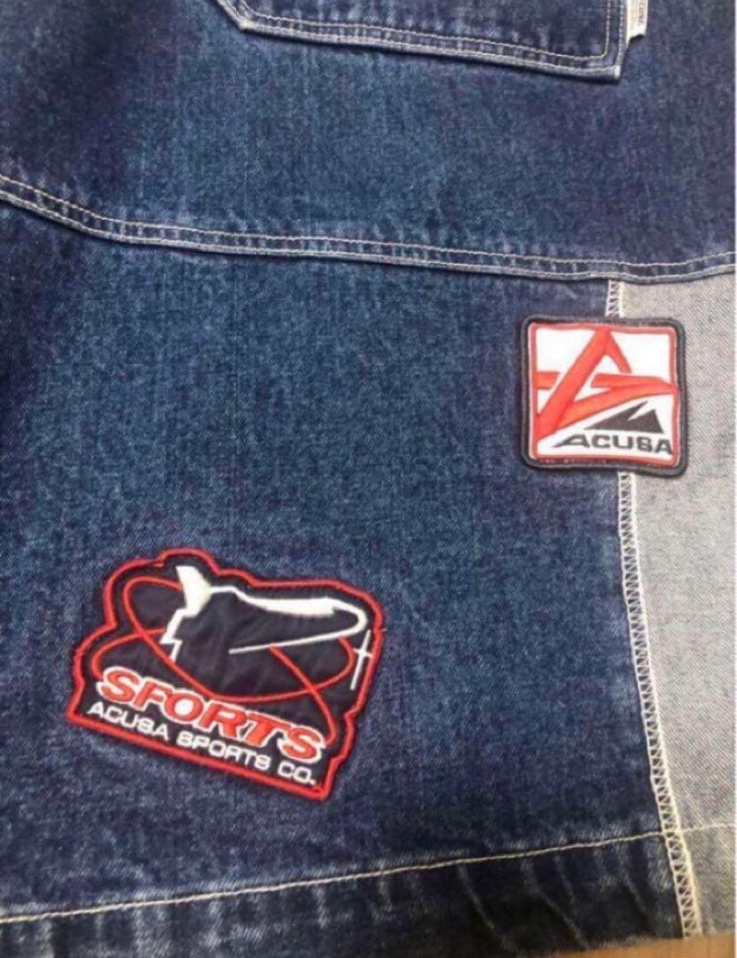 bboy 極太 ACUSA バギー ハーフ デニム ショーツ SEAN JOHN
