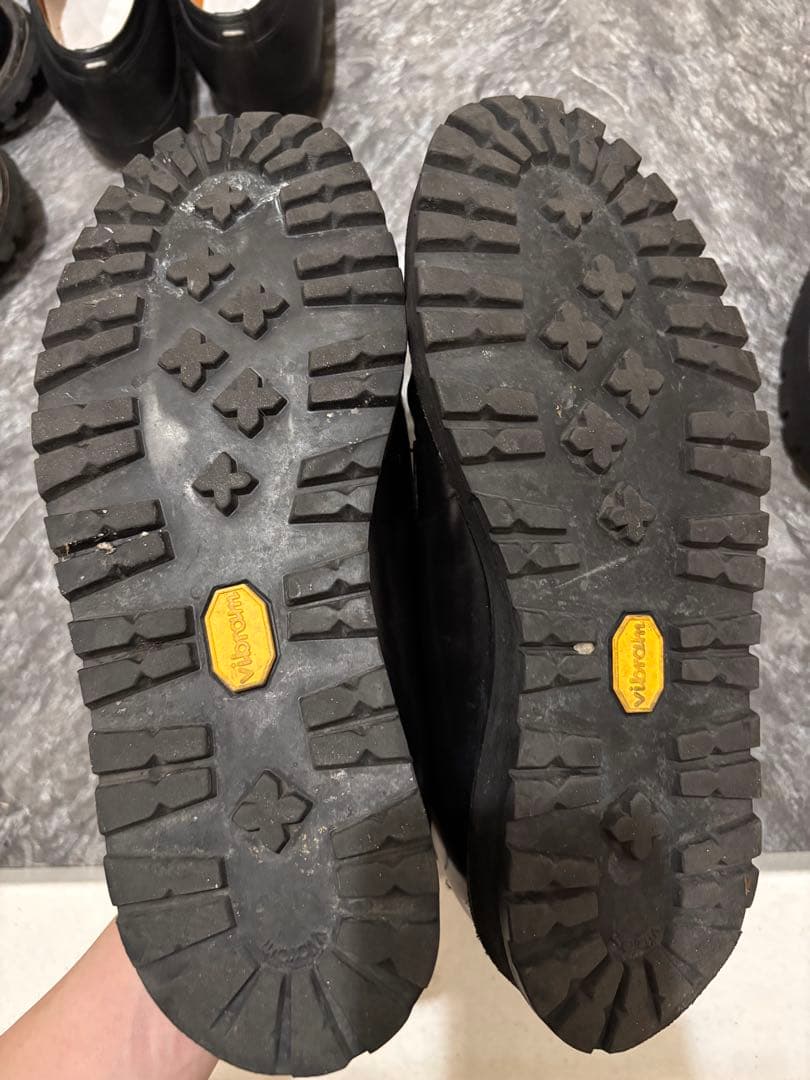 Danner ブラックレザーシューズ ジッパー付き