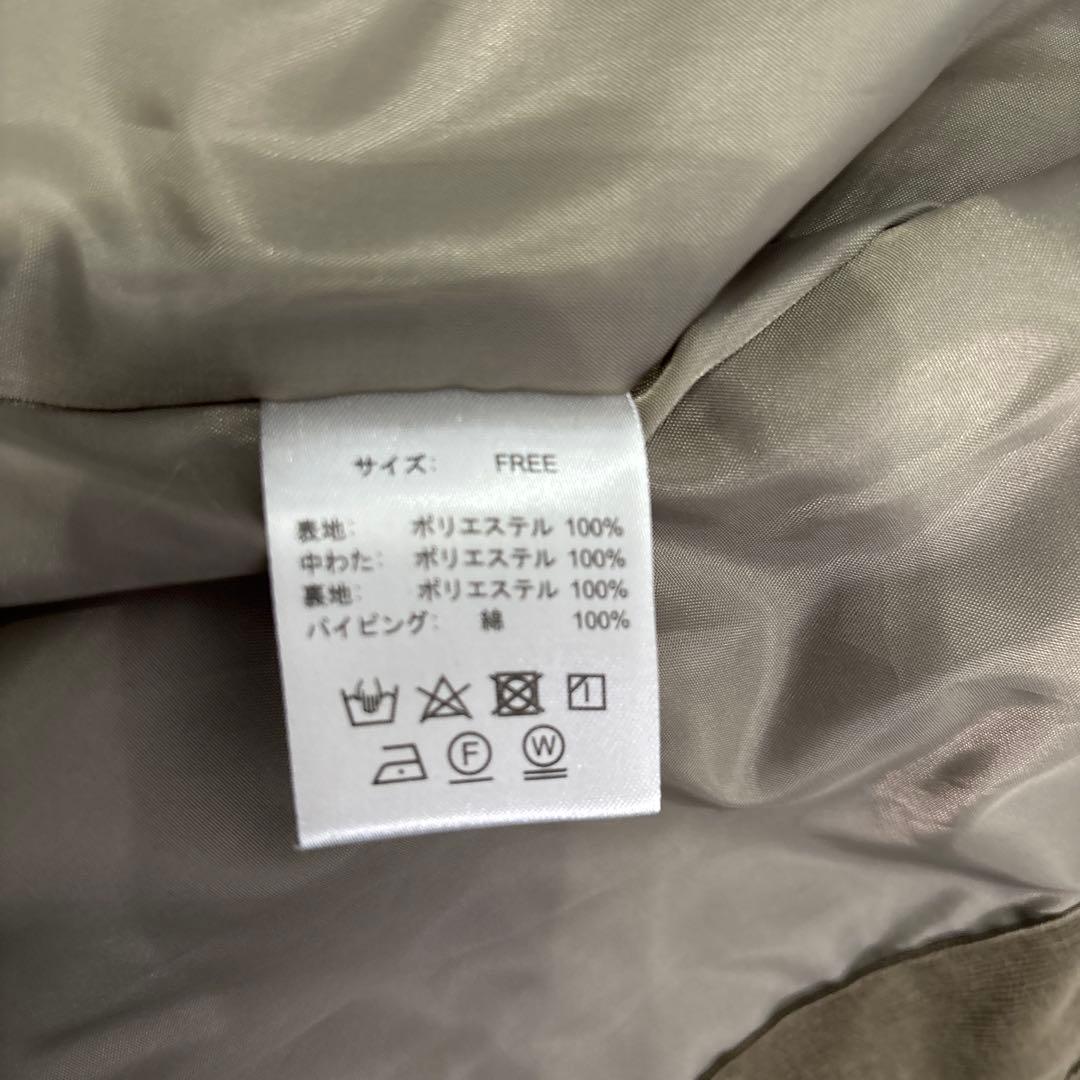 OUR キルティングベスト オリーブグリーン