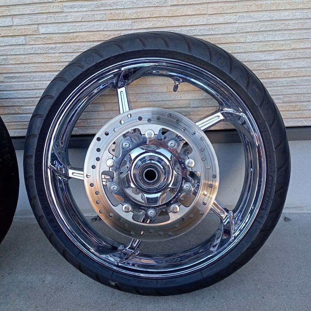 カ*ス様 ハーレー ツーリング 5本スポークホイール 前後セット