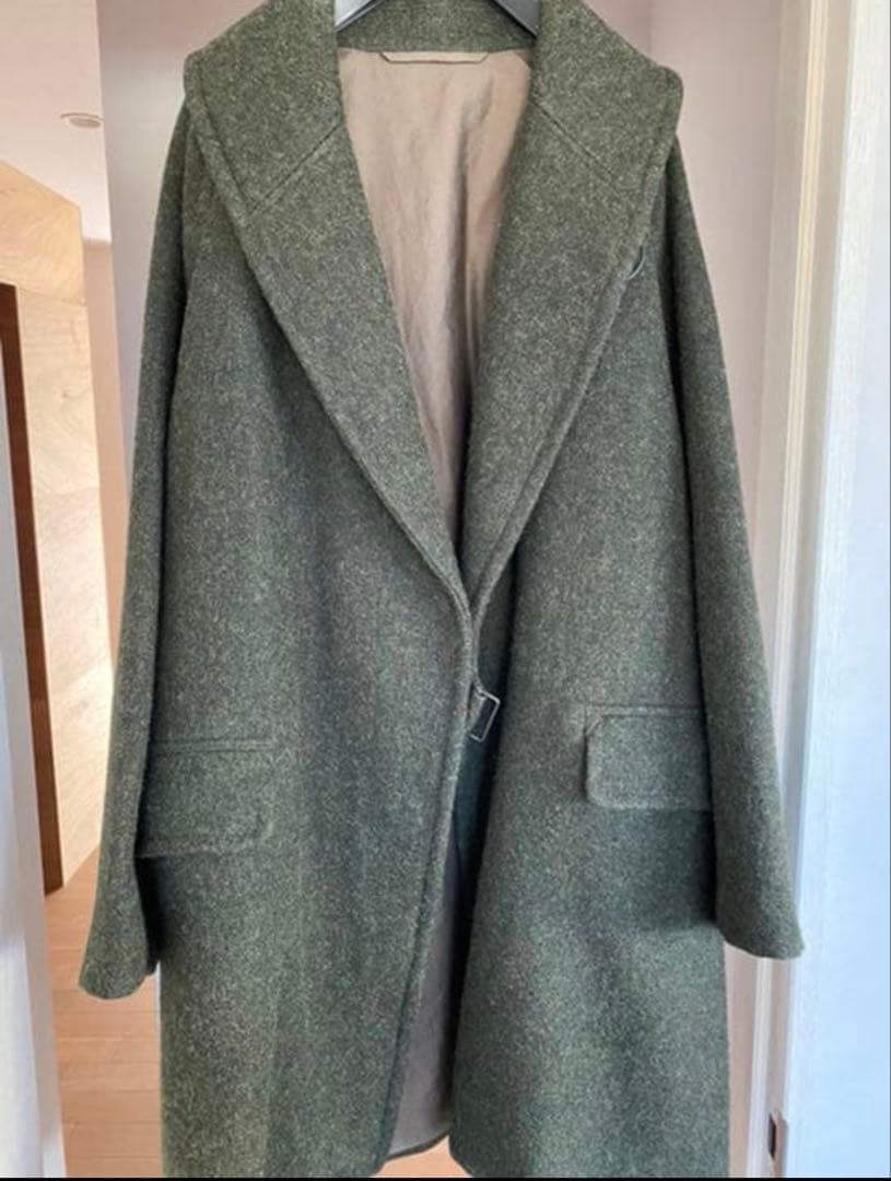 comoli 19aw ウールショールカラー