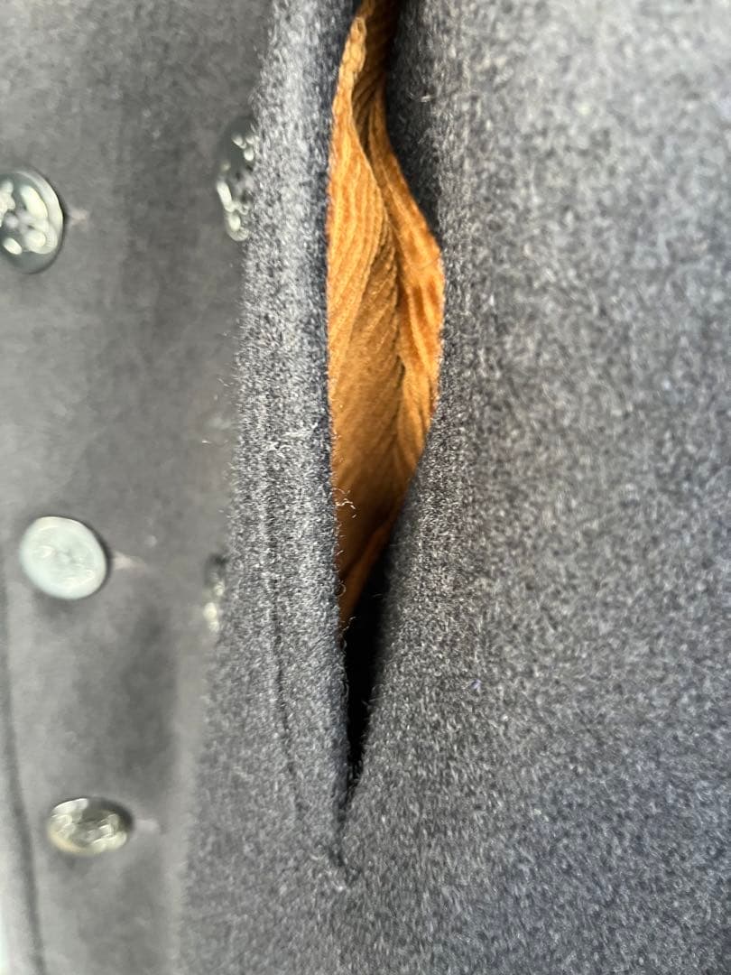 Schott 740N navy 紺 ロング　ピーコート usa