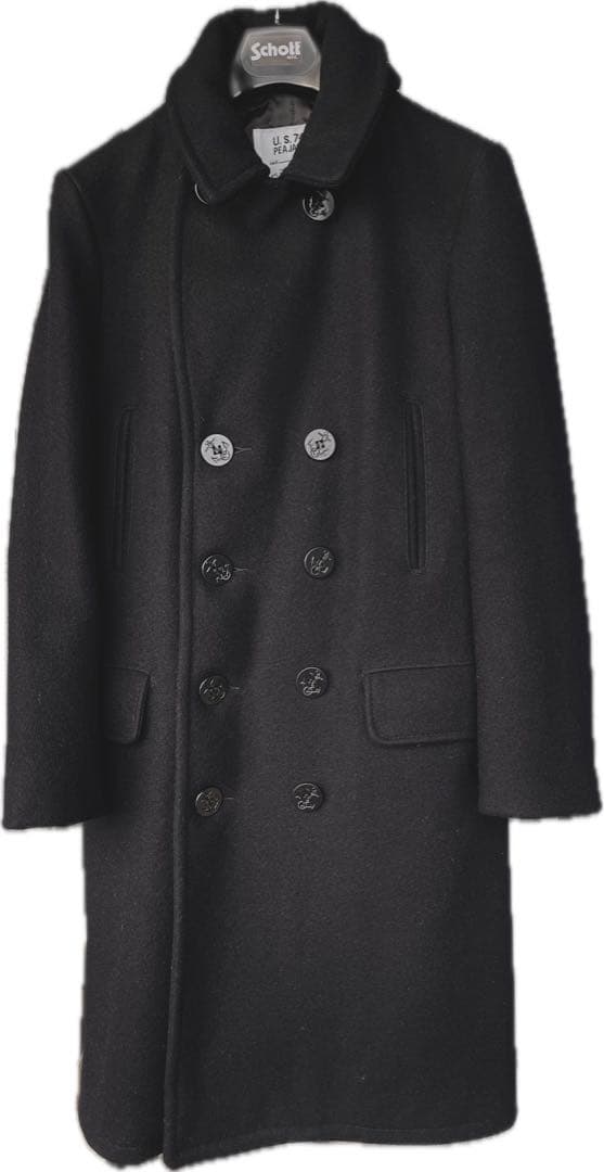Schott 740N navy 紺 ロング　ピーコート usa
