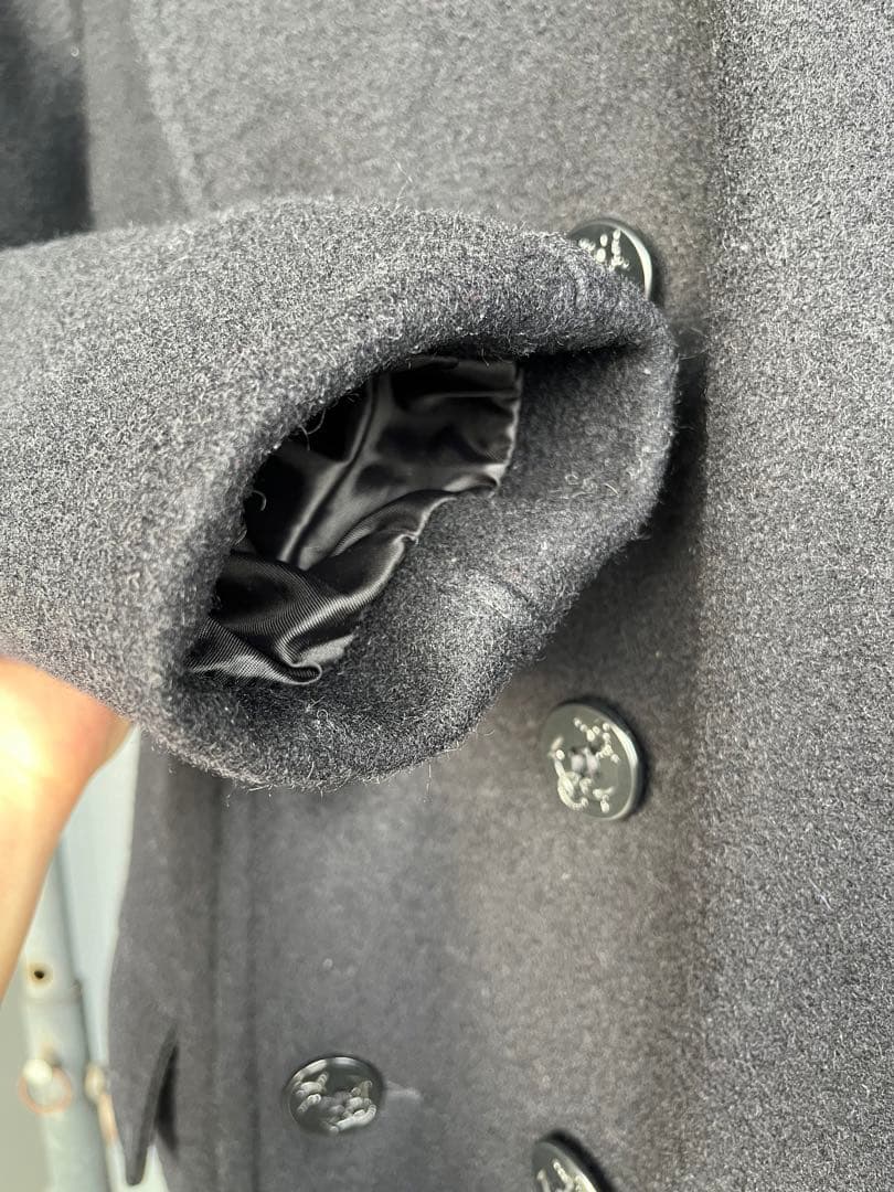 Schott 740N navy 紺 ロング　ピーコート usa