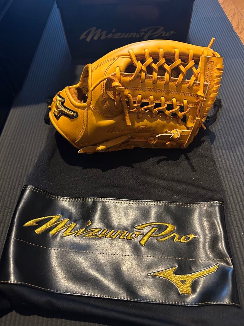 あ*ず様 ミズノプロ オーダー 硬式 グローブ 外野手 縦トジ 逆巻き 高校球児