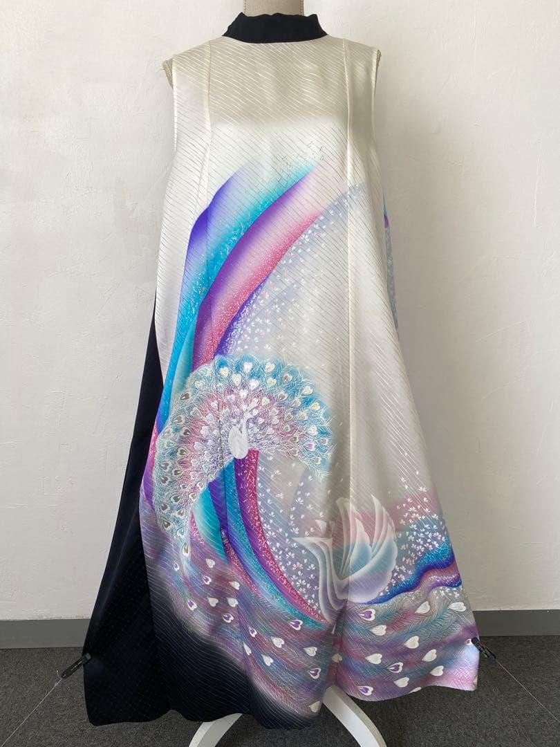 3224 着物　リメイク　ドレス　ワンピース