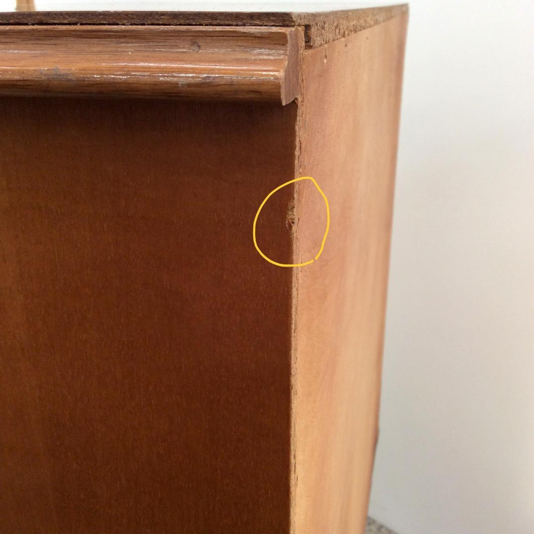 アンティーク調 猫脚 ３段チェスト キャビネット サイドボード