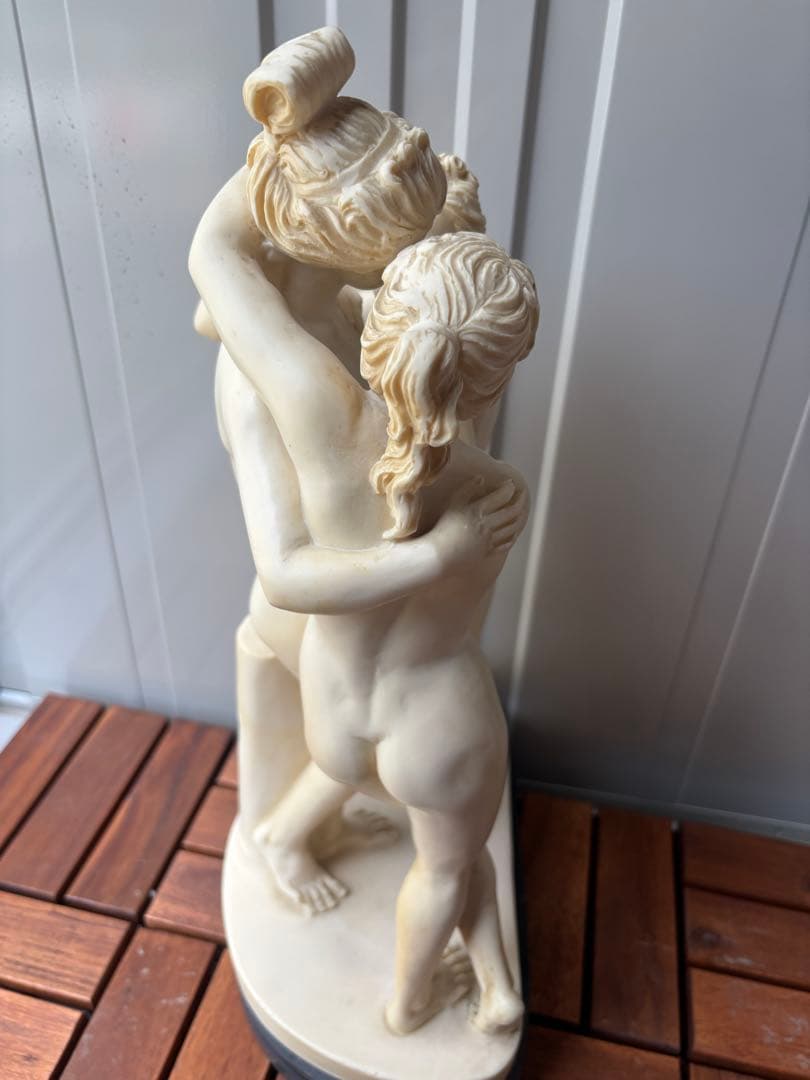 【A SANTNI】ギリシャ神話 三美神像 裸婦像 西洋彫刻 ITALY