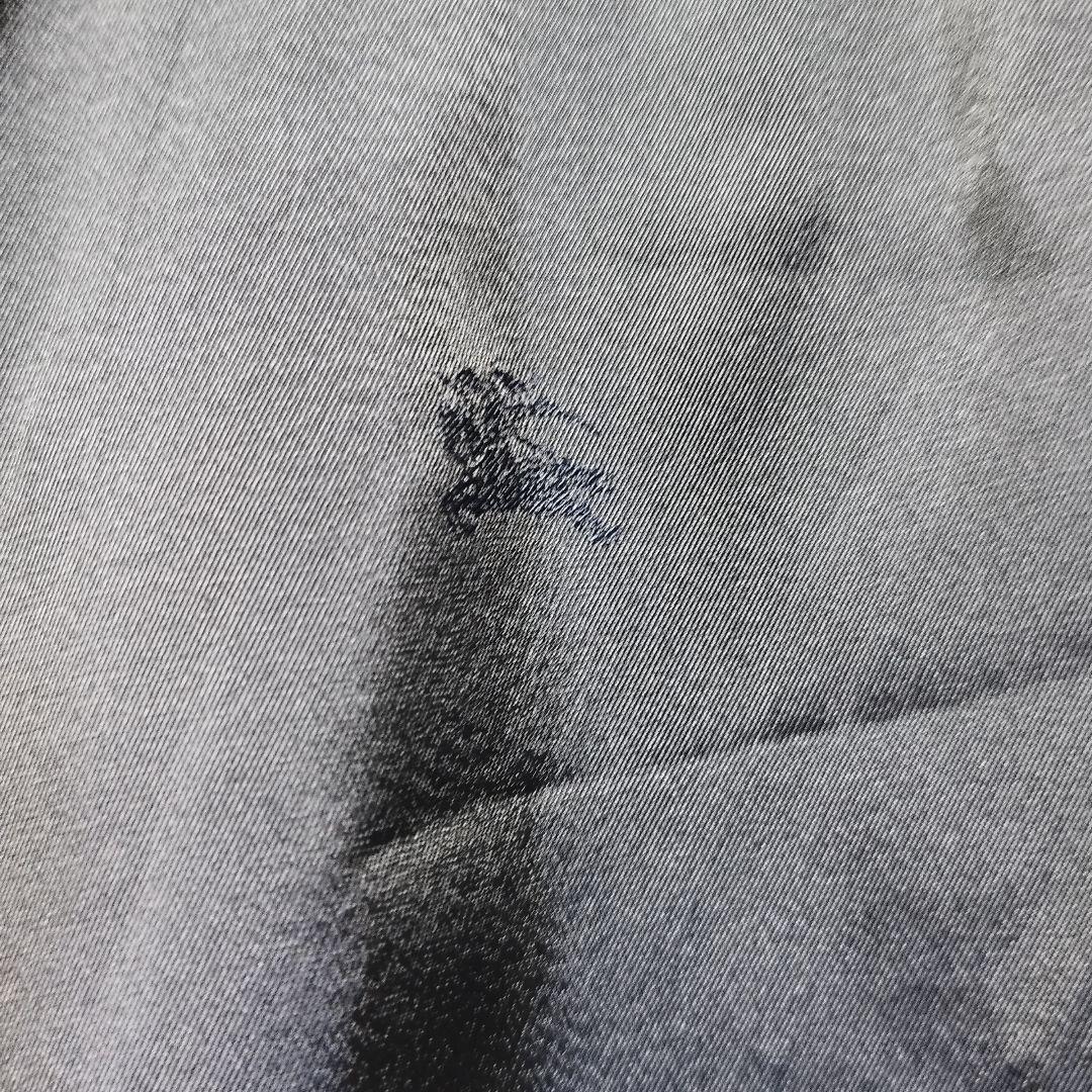 バーバリー ウールモヘア ロゴボタン 紺ブレ金ボタンダブル テーラードジャケット