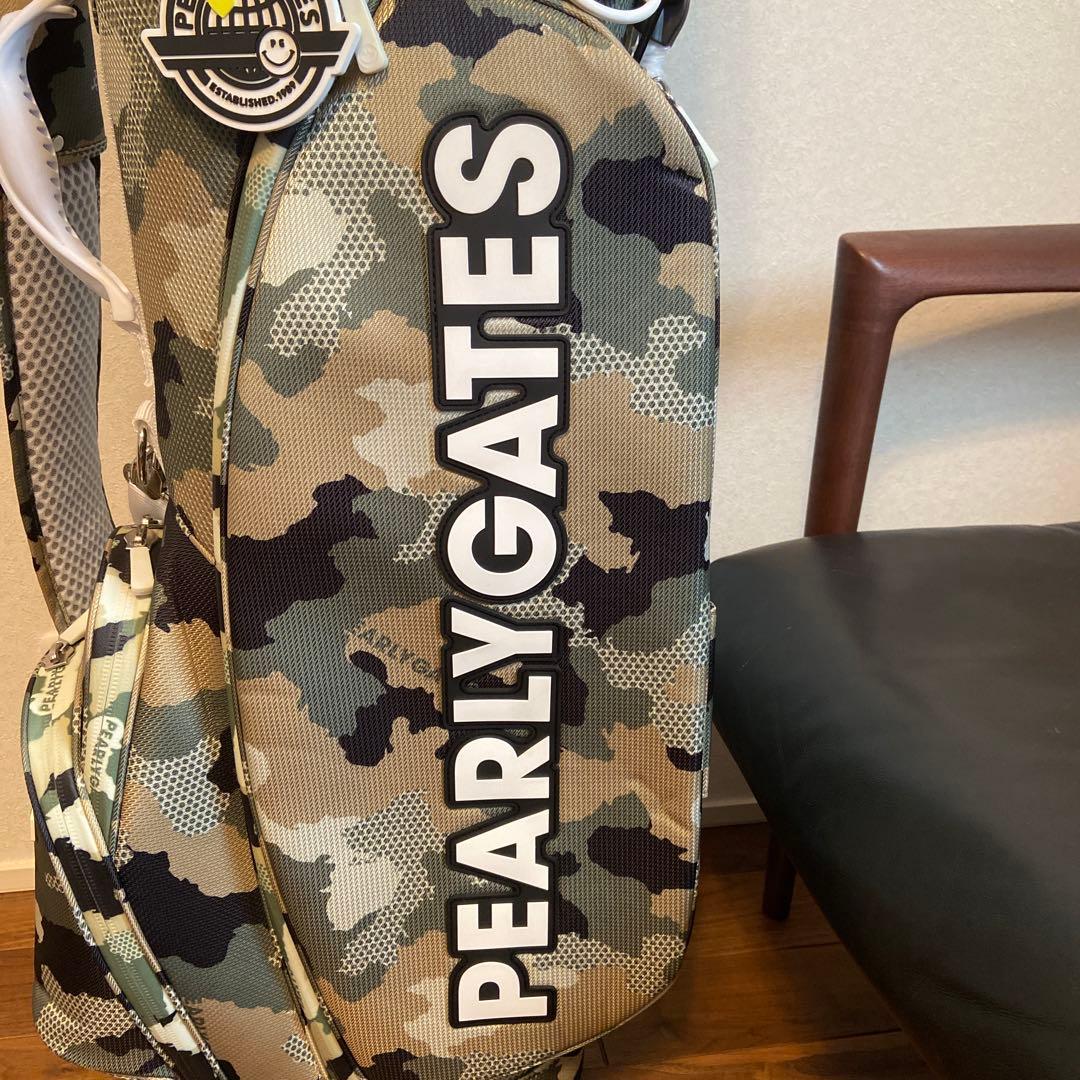 パーリーゲイツ　カモフラージュ柄ゴルフバッグ(ゴルフクラブ付き)