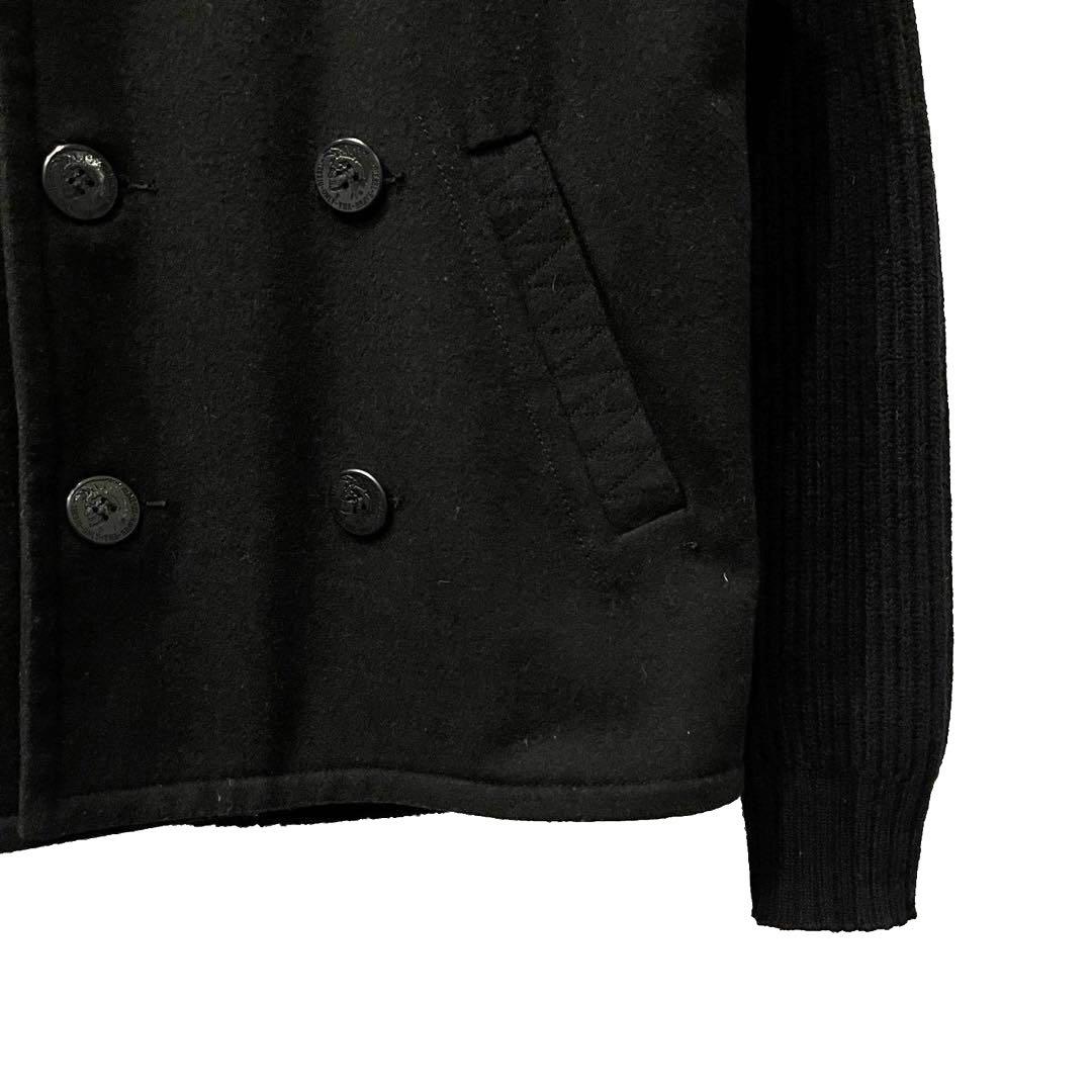 old DIESEL ニットスリーブウールダブルジャケット 名作 初期