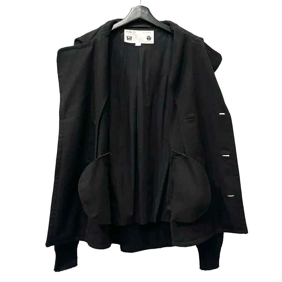 old DIESEL ニットスリーブウールダブルジャケット 名作 初期