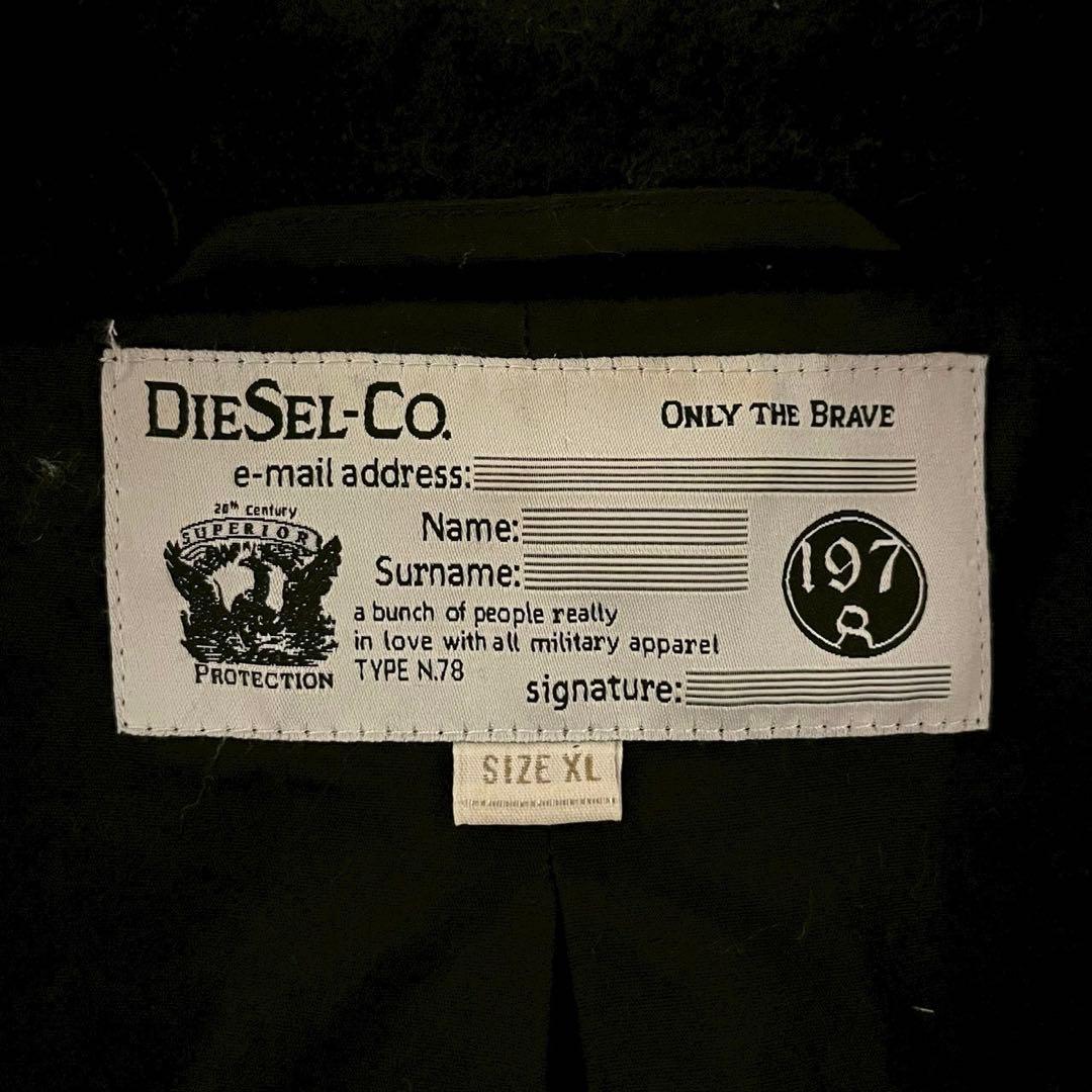 old DIESEL ニットスリーブウールダブルジャケット 名作 初期