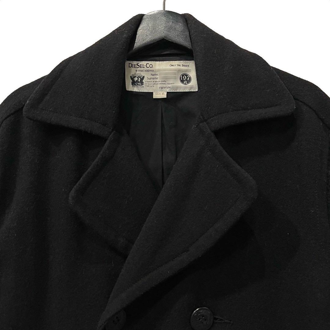 old DIESEL ニットスリーブウールダブルジャケット 名作 初期