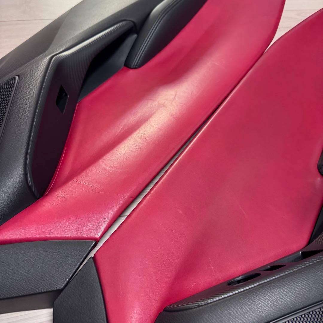 NDロードスター ドアトリム 赤革貼り　キックガード付き　レザー