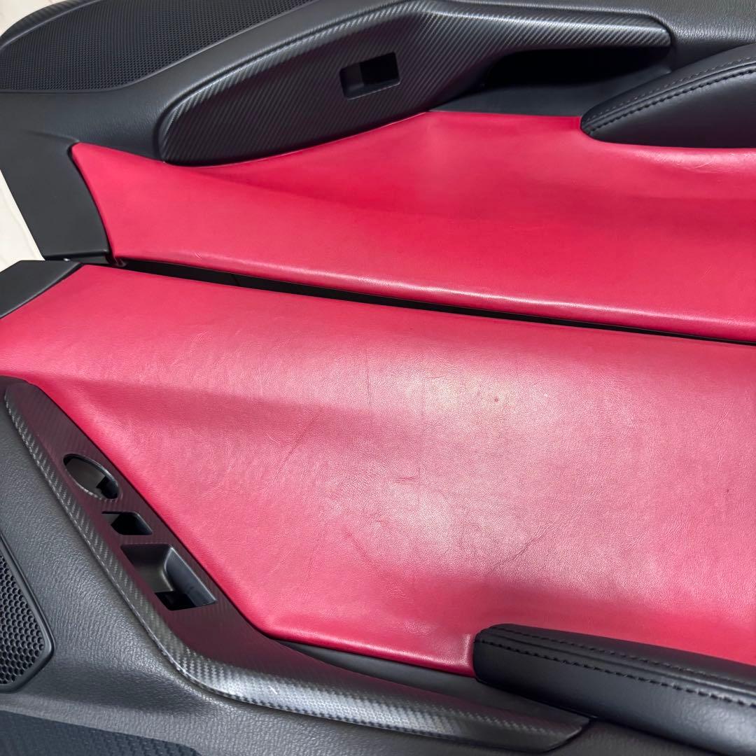 NDロードスター ドアトリム 赤革貼り　キックガード付き　レザー