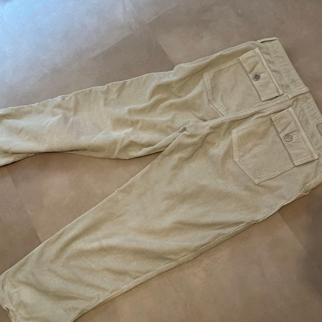 美品　shishikui corduroy baker cream 34