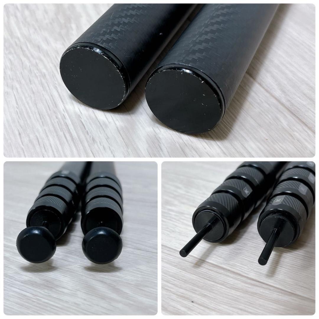 KEMEKO ケメコ テレスコカーボンファットタープポール200cm 2本セット