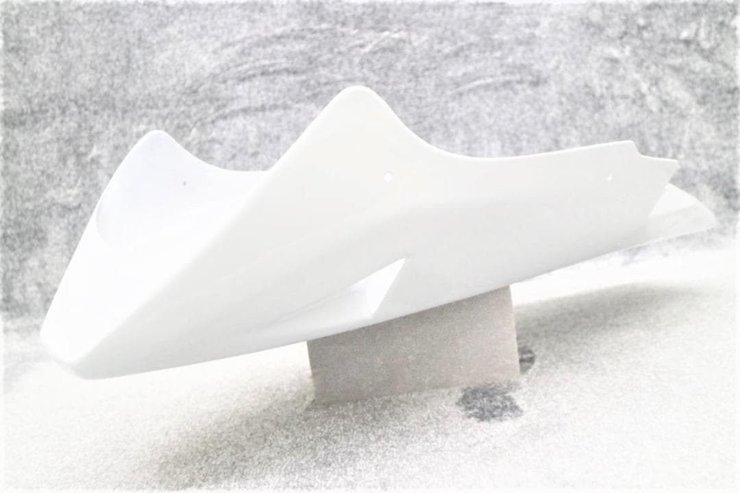 アンダーカウル　大型　白ダクト　ステー付/ホワイト ABS大型車 等