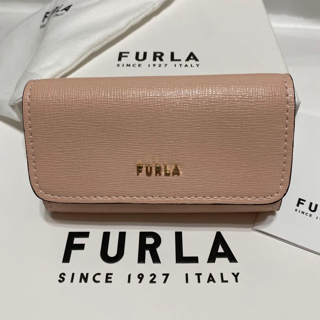 極美品　フルラ　FURLA　4連キーケース　バビロン　レザー