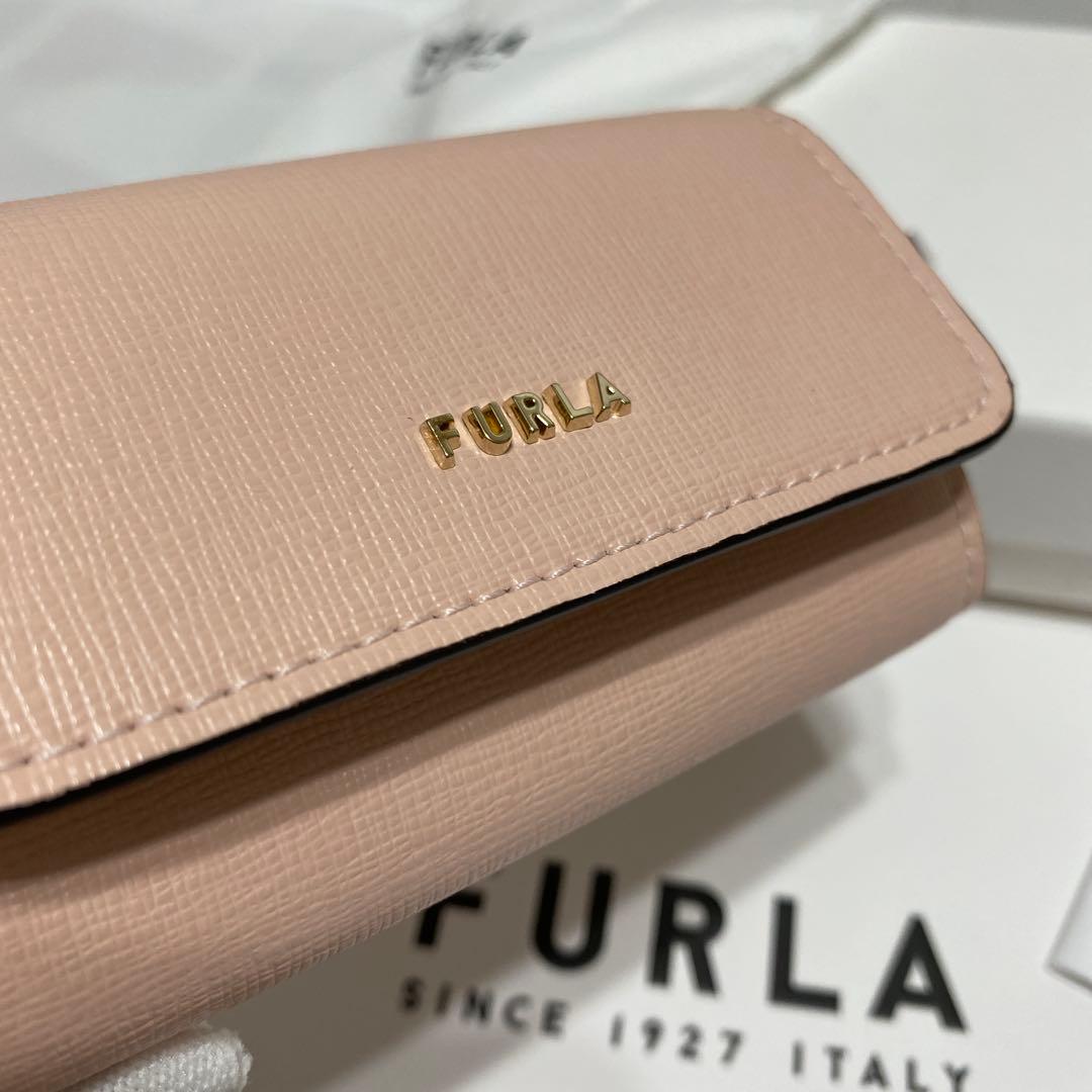 極美品　フルラ　FURLA　4連キーケース　バビロン　レザー